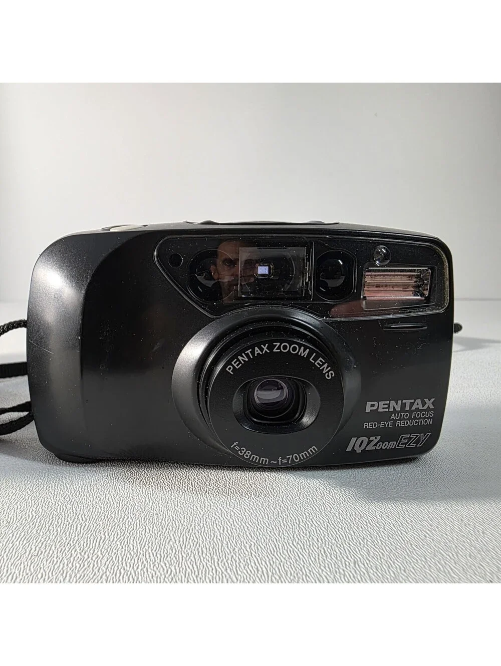 Pentax IQZoom EZY Date 35mm Film Camera W/Pentax Case Tested